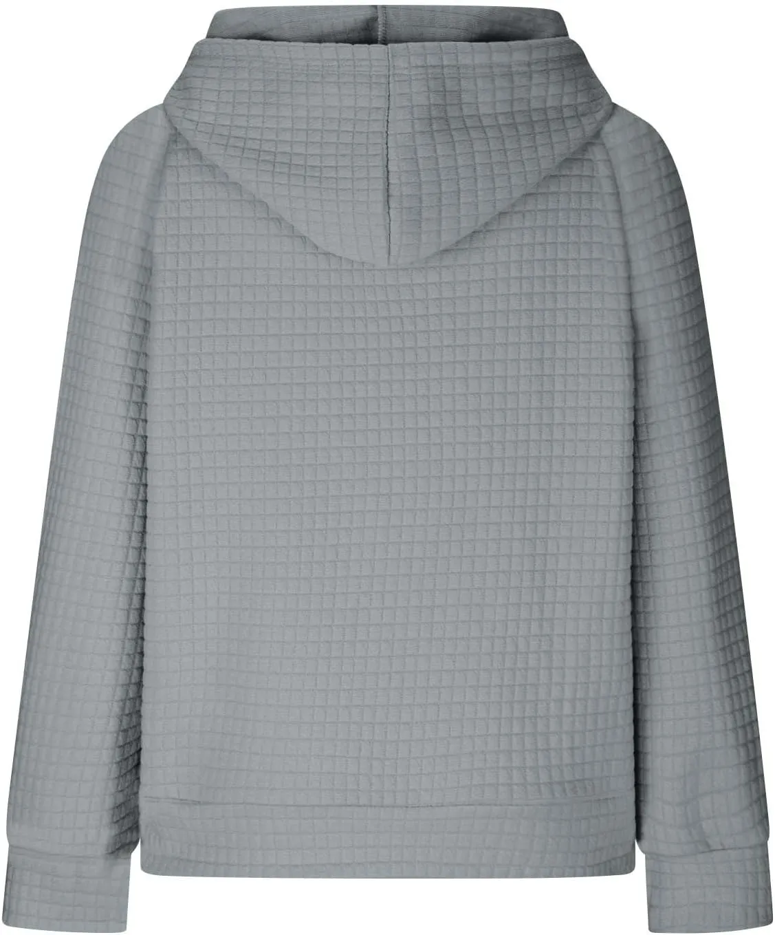 SMIDOW Oversized Hoodies For Women Trendy 2023 Waffle Knit Hooded Sweatshirt Casual Loose Fall Winter Pullover Tops