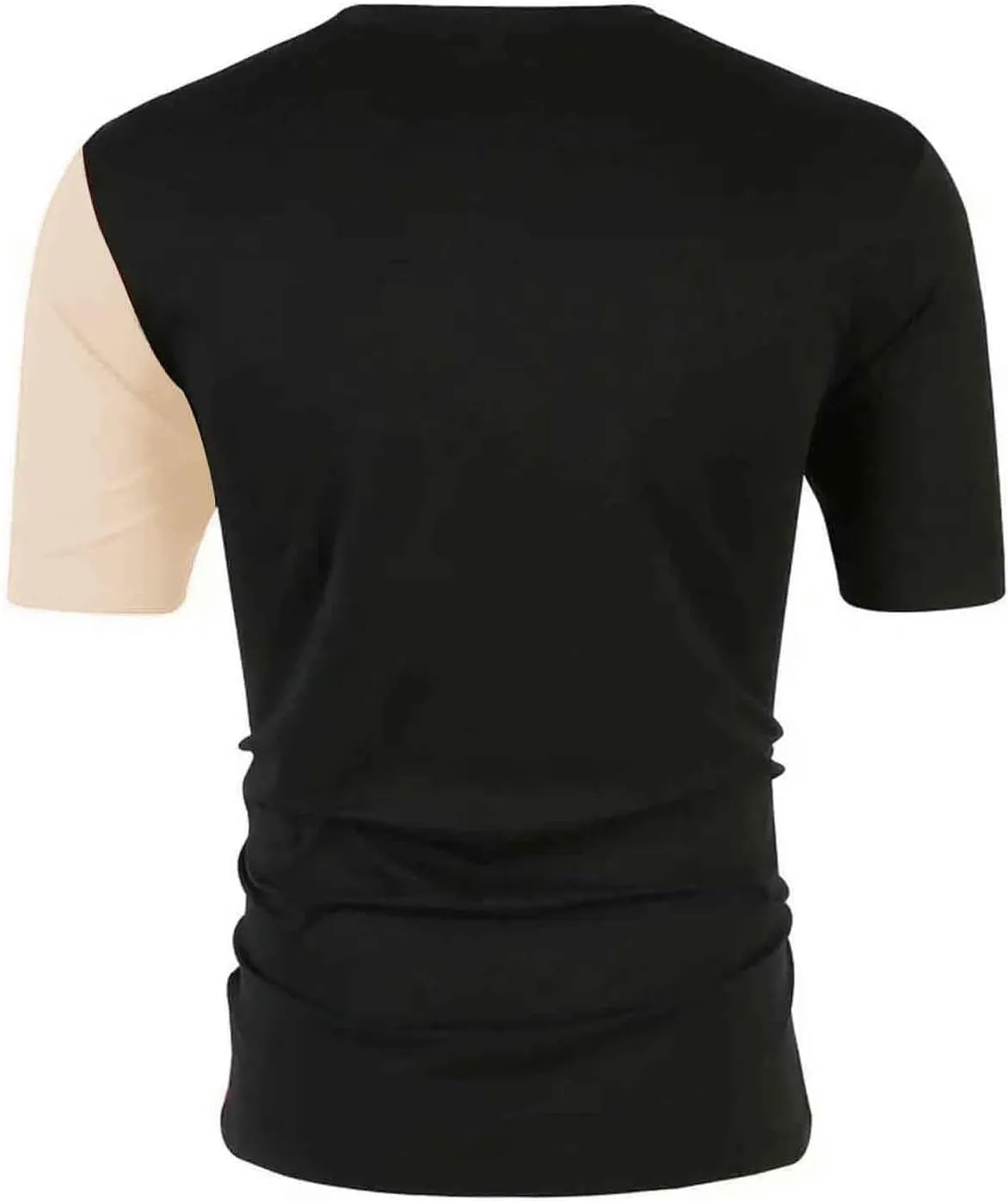 SOLY HUX Men's Color Block Letter Graphic Tops Short Sleeve T Shirt Summer Tee Top