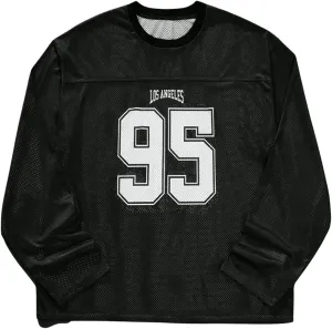 SOLY HUX Men's Long Sleeve Jersey Shirts Number Graphic Print Baggy Tee Shirt Tops Streetwear