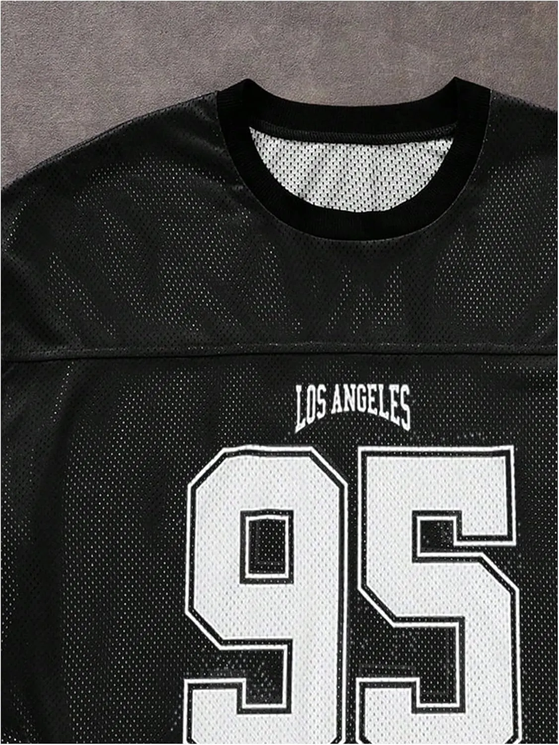 SOLY HUX Men's Long Sleeve Jersey Shirts Number Graphic Print Baggy Tee Shirt Tops Streetwear