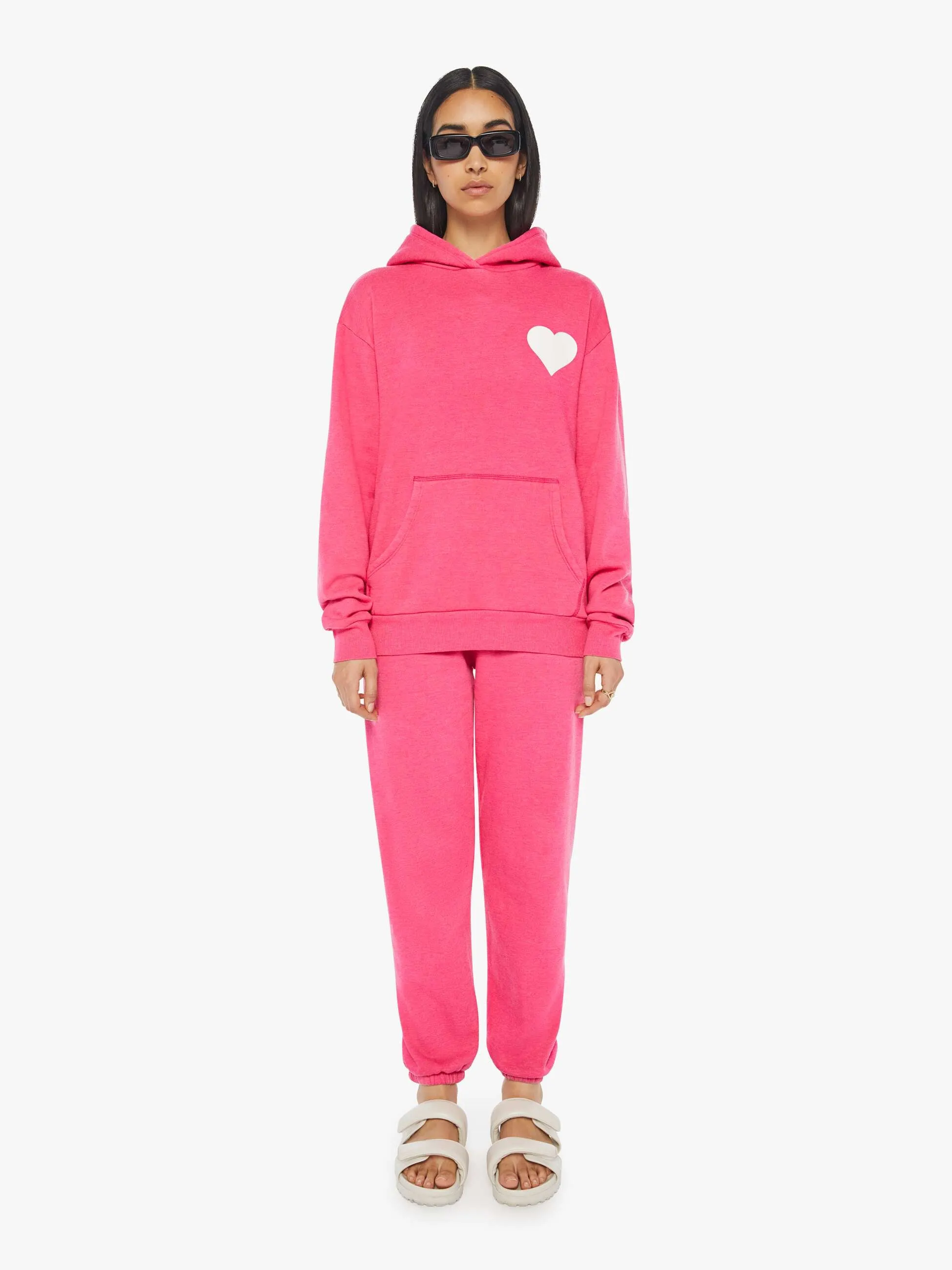 SPRWMN Heart Hoodie - Hot Pink