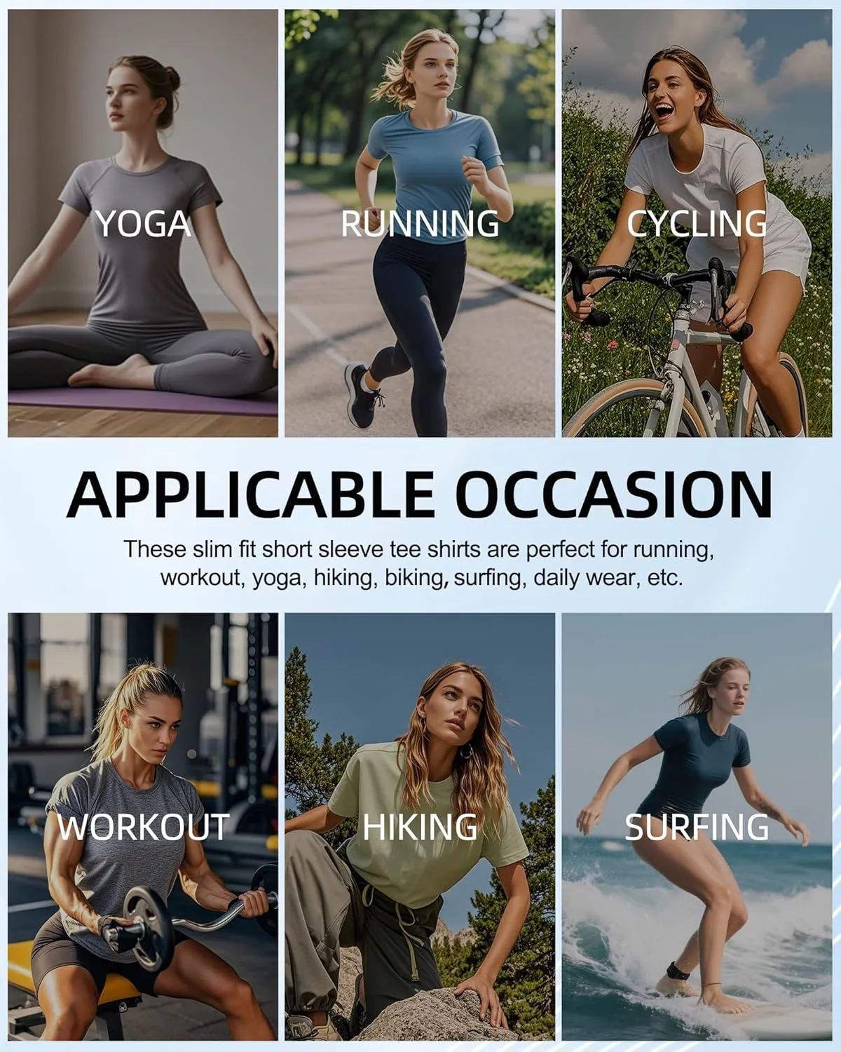 SPVISE Women's Compression Shirt Short Sleeve Workout Tops Athletic Baselayer Dry Fit Running Yoga Gym Basic T-Shirt Crewneck