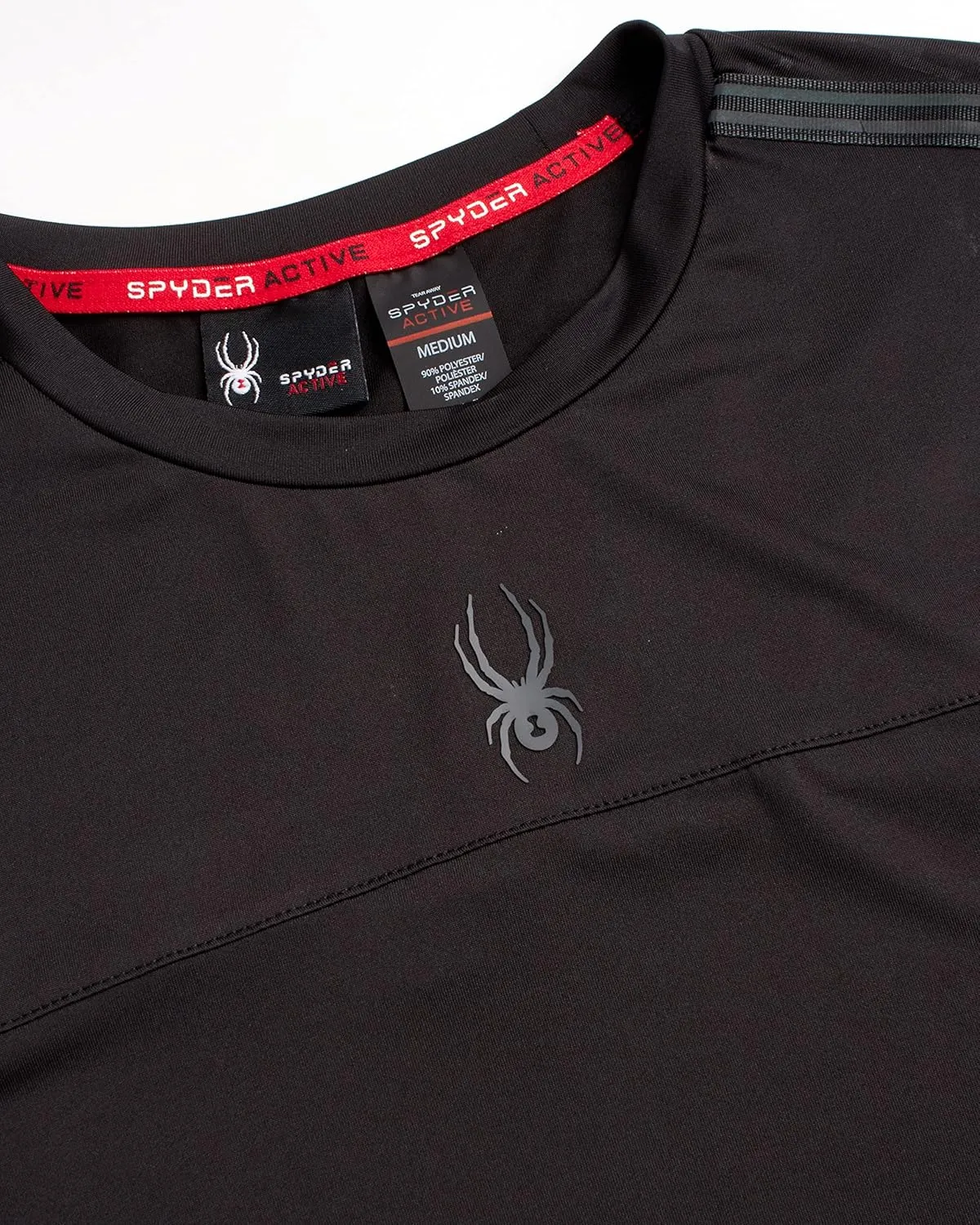 Spyder Men's Athletic T-Shirt - 2 Pack Dry Fit Short Sleeve Performance Sports Tee (S-XL)