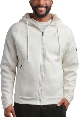Spyder Men's Hoodie - Sherpa Lined Fleece Zip Up Jacket with ThermoWeb Insulation - Warm Outerwear Hoodies for Men (S-XXL)