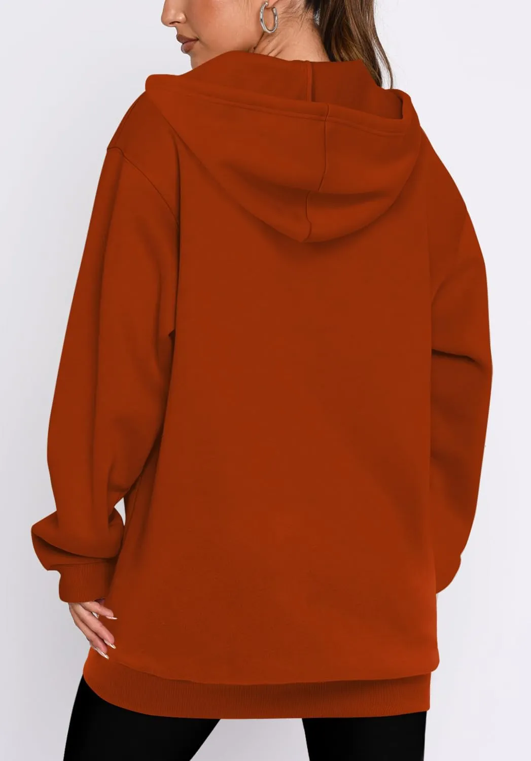 StunShow Women's Zip Up Hoodies Oversized Fleece Long Sleeve Sweatshirts Casual Fall Jacket Coat with Pocket(S-3XL)