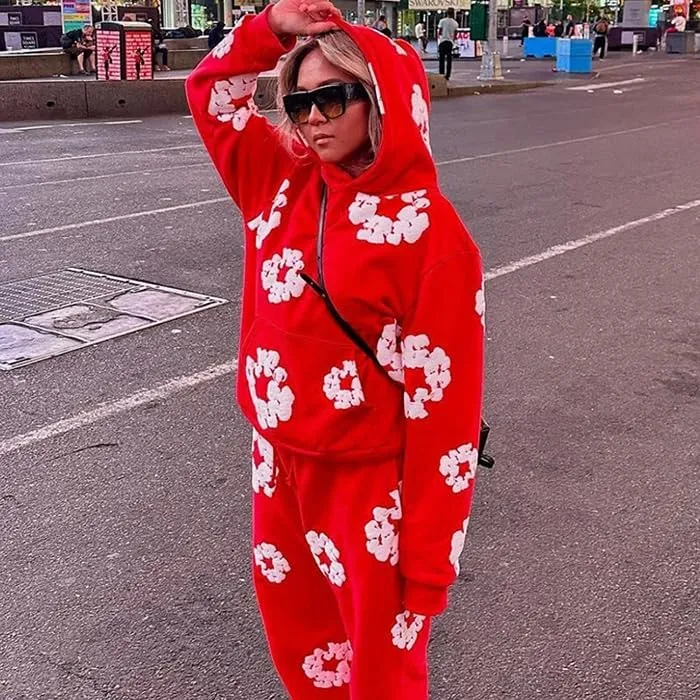 Sweater Cartoon Shark Print Round Neck Match Long Sleeve Oversized Pullover Top Harajuku Hip Hop Loose Knit Jumper