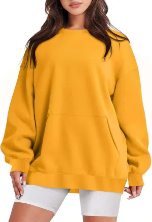 Sweatshirt For Womens Fashion 2023 Oversized Long Sleeve Crewneck Hoodie Sweatshirts Pullover Tops Fall Outfits