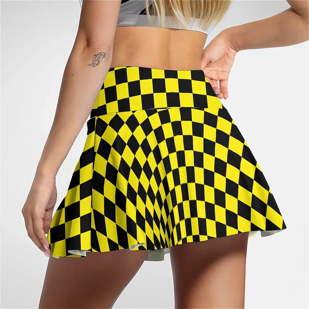Tennis Skirt for Women with Pockets Inner Shorts, High Waisted Athletic Golf Skorts for Running Workout Sports