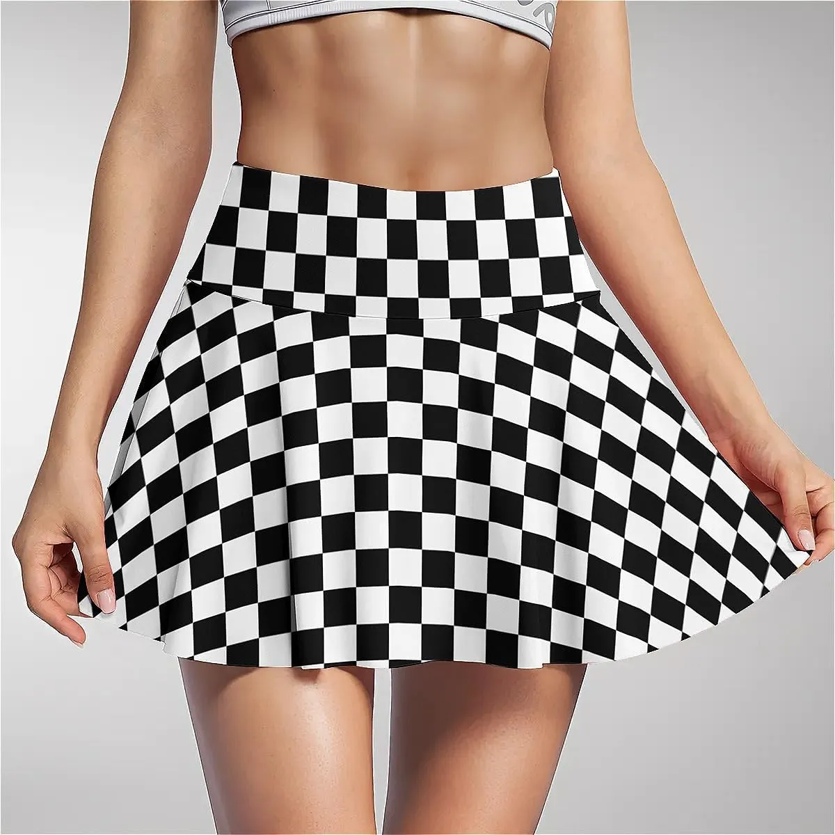 Tennis Skirt for Women with Pockets Inner Shorts, High Waisted Athletic Golf Skorts for Running Workout Sports