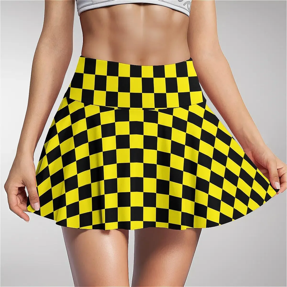 Tennis Skirt for Women with Pockets Inner Shorts, High Waisted Athletic Golf Skorts for Running Workout Sports
