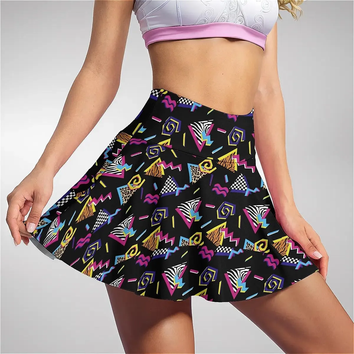 Tennis Skirt for Women with Pockets Inner Shorts, High Waisted Athletic Golf Skorts for Running Workout Sports