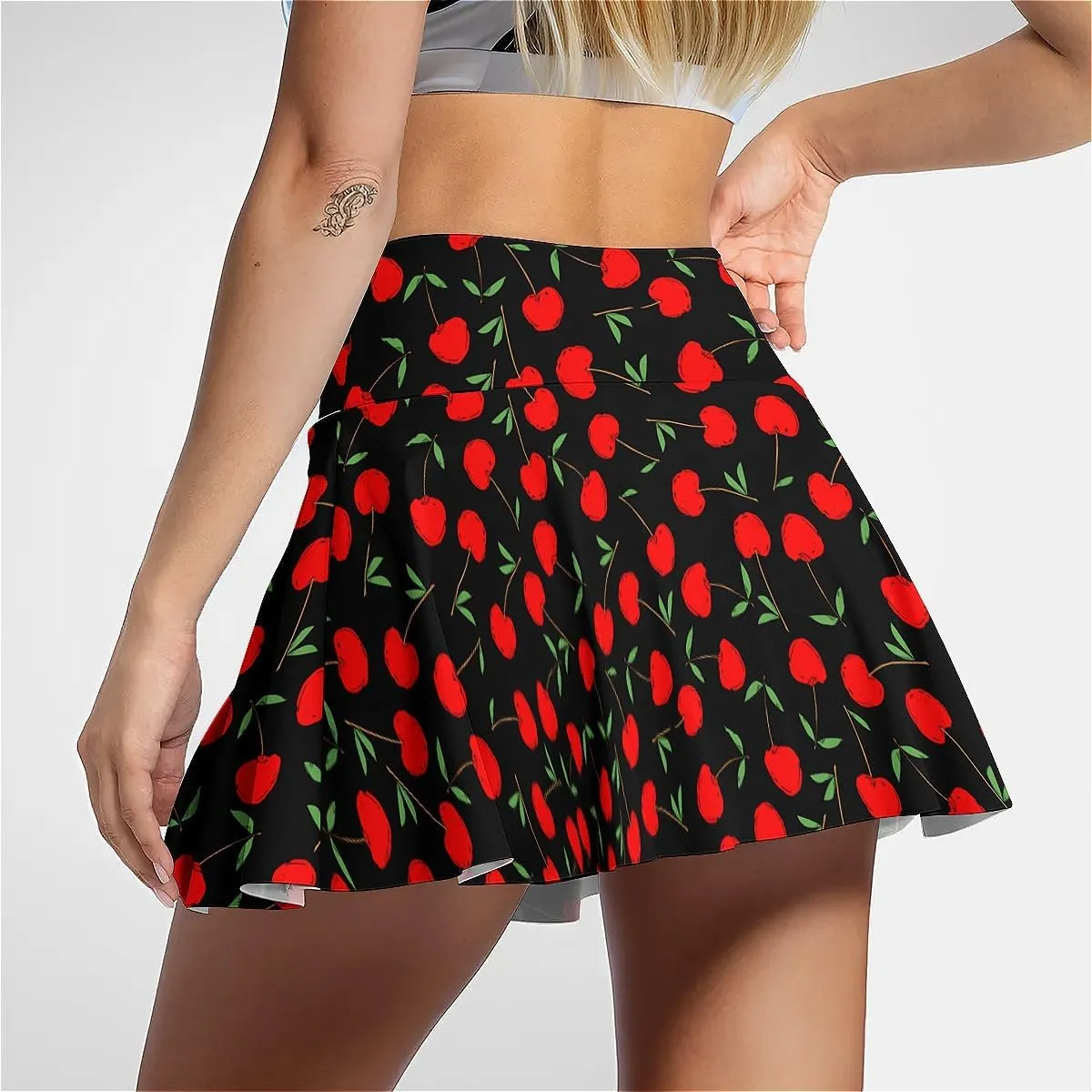 Tennis Skirt for Women with Pockets Inner Shorts, High Waisted Athletic Golf Skorts for Running Workout Sports