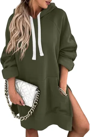 The Warmy Oversized Hoodie Dress Women, Oversized Hoodie Dress for Women, First Ones Oversized Hoodies