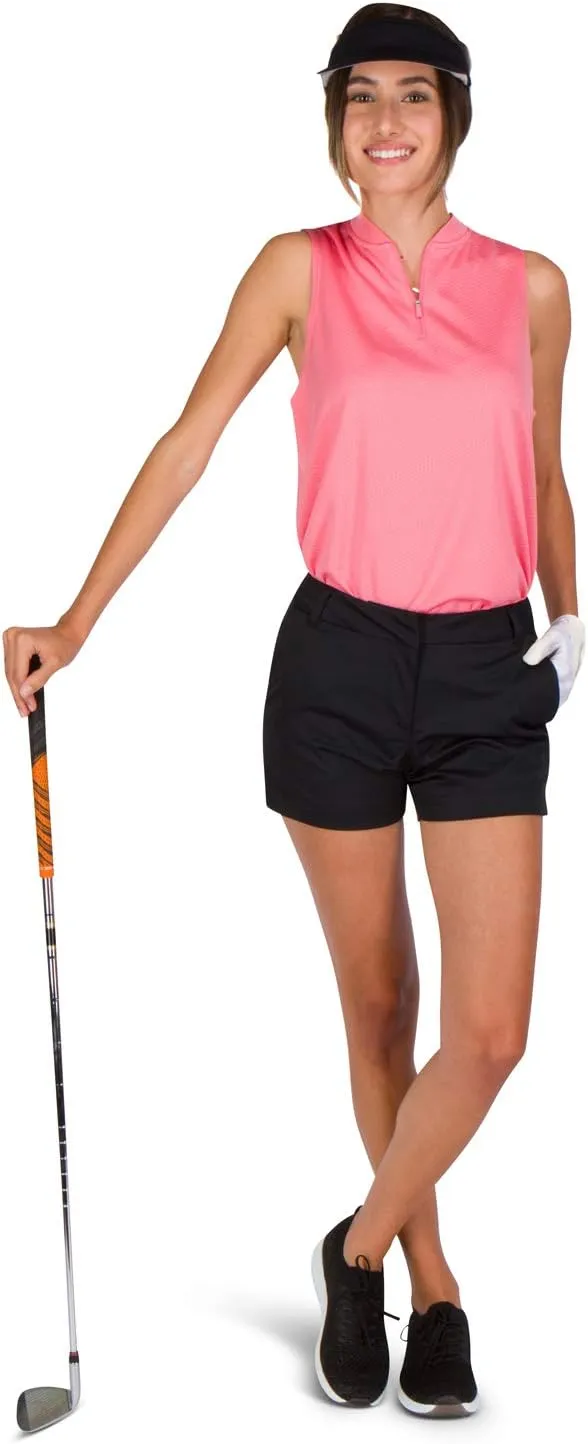 Three Sixty Six Womens Golf Shorts 4  Inch Inseam - Quick Dry Active Shorts with Pockets, Athletic and Breathable