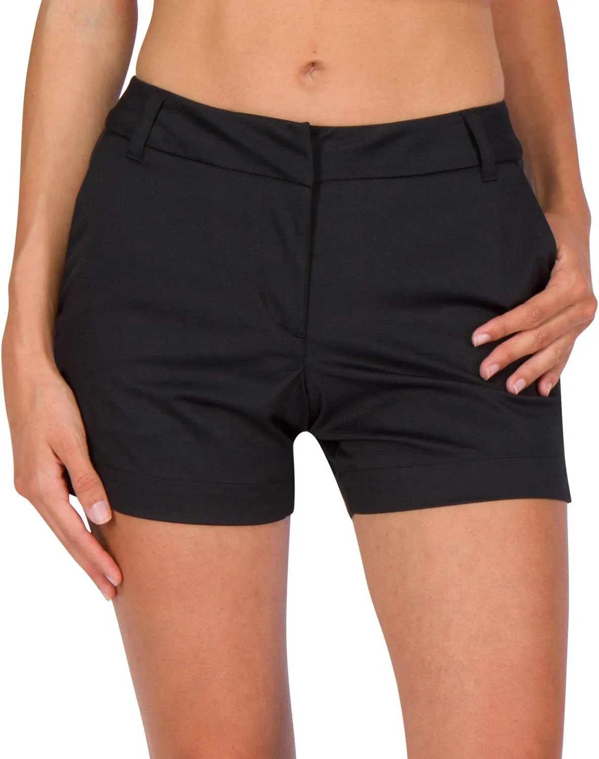 Three Sixty Six Womens Golf Shorts 4  Inch Inseam - Quick Dry Active Shorts with Pockets, Athletic and Breathable