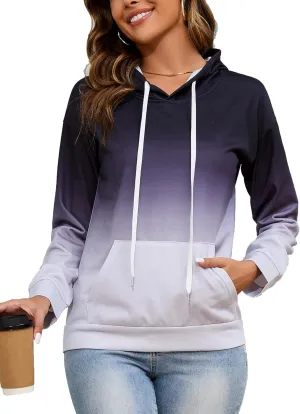 Tie Dye Hoodies for Women Teen Girls Pullover Sweatshirts Winter Fall Fashion Clothes Outfits
