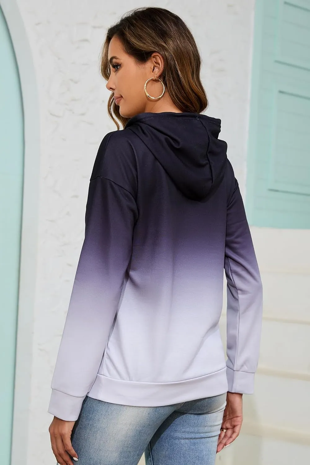 Tie Dye Hoodies for Women Teen Girls Pullover Sweatshirts Winter Fall Fashion Clothes Outfits