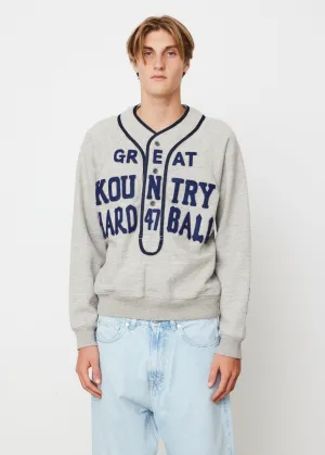 Top Jersey Baseball Henley Sweater (Great Kountry)