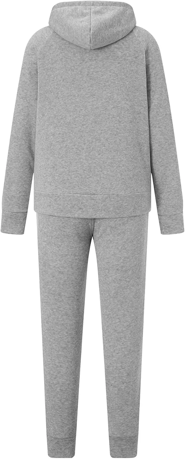 Two Piece Outfits for women Long Sleeve Hoodie Oversized Sweatshirt And Pants Sweatsuits Lounge Set with Pockets