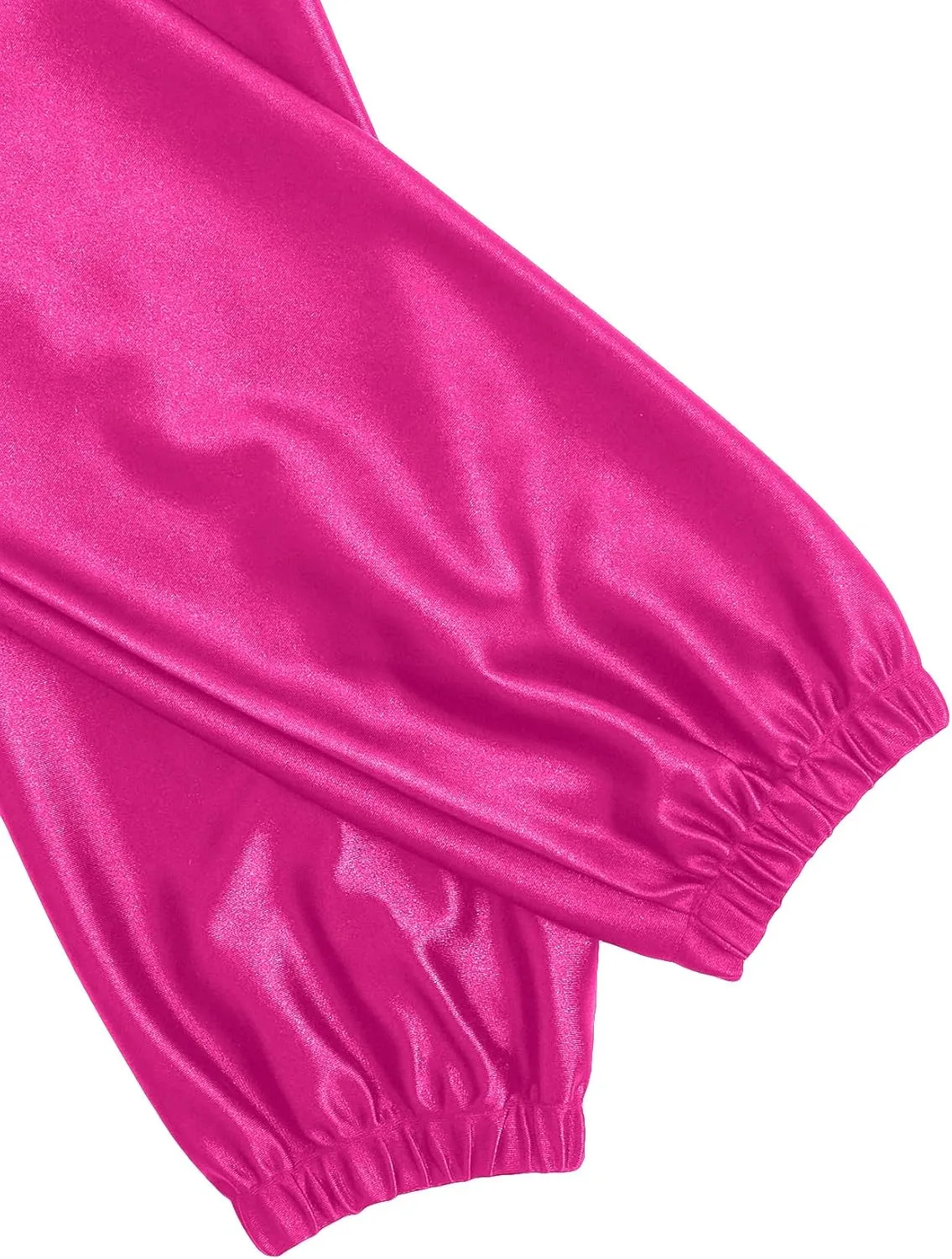 Verdusa Women's Bomber Satin Lightweight Jacket Drop Shoulder Long Sleeve Zip Up Outerwear