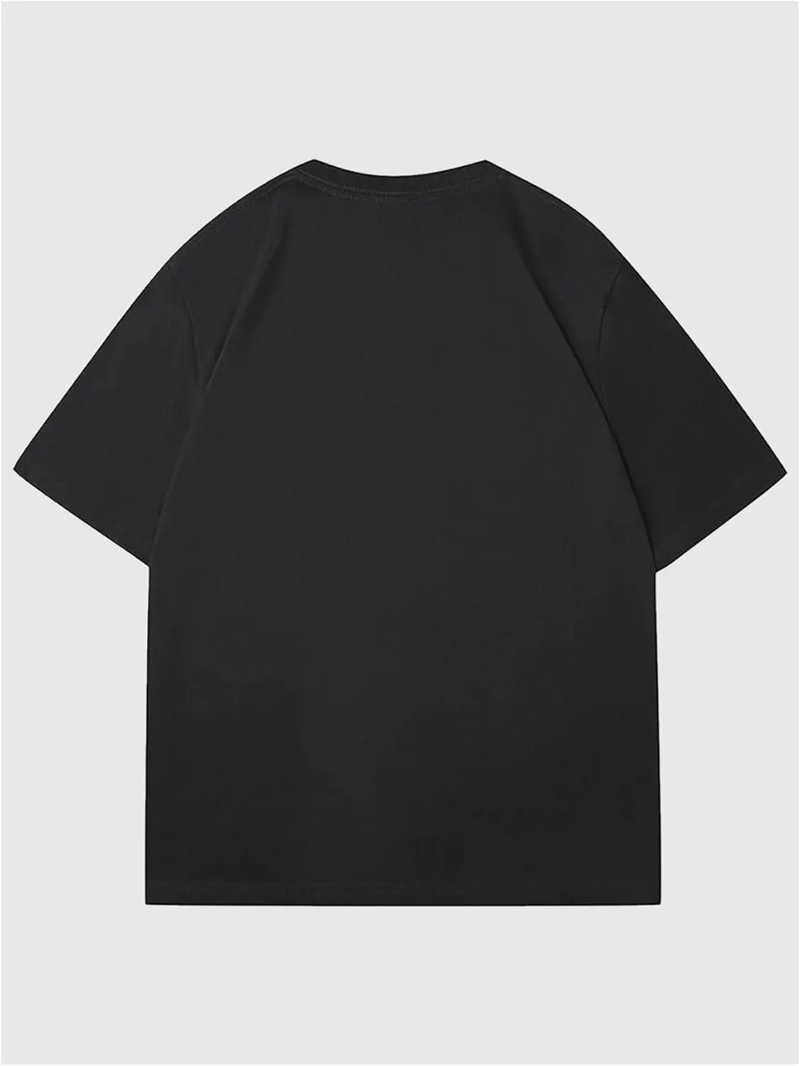 Verdusa Women's Fruit Letter Print Oversized T Shirt Retro Vintage Round Neck Drop Shoulder Tee Tops