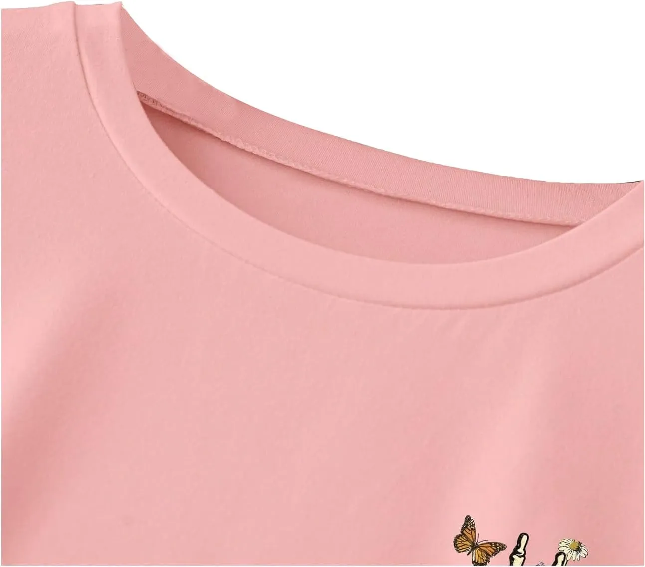 Verdusa Women's Plus Size Floral Graphic Tee Tops Round Neck Short Sleeve Casual T Shirt