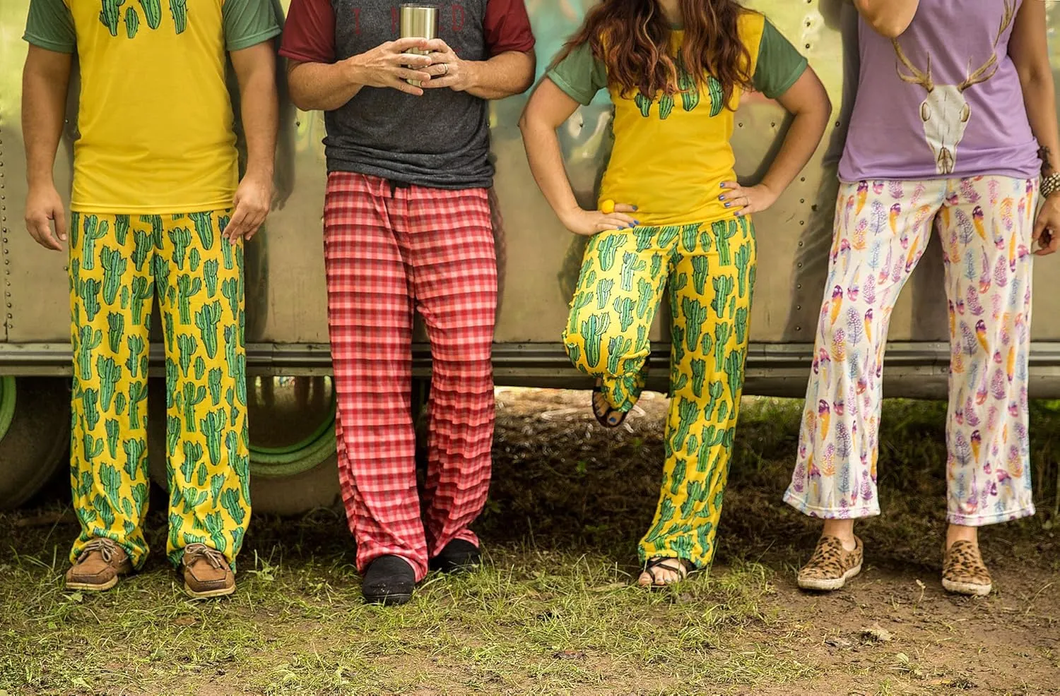 Watercolor Hot Air Balloons Womens Pajama Pants