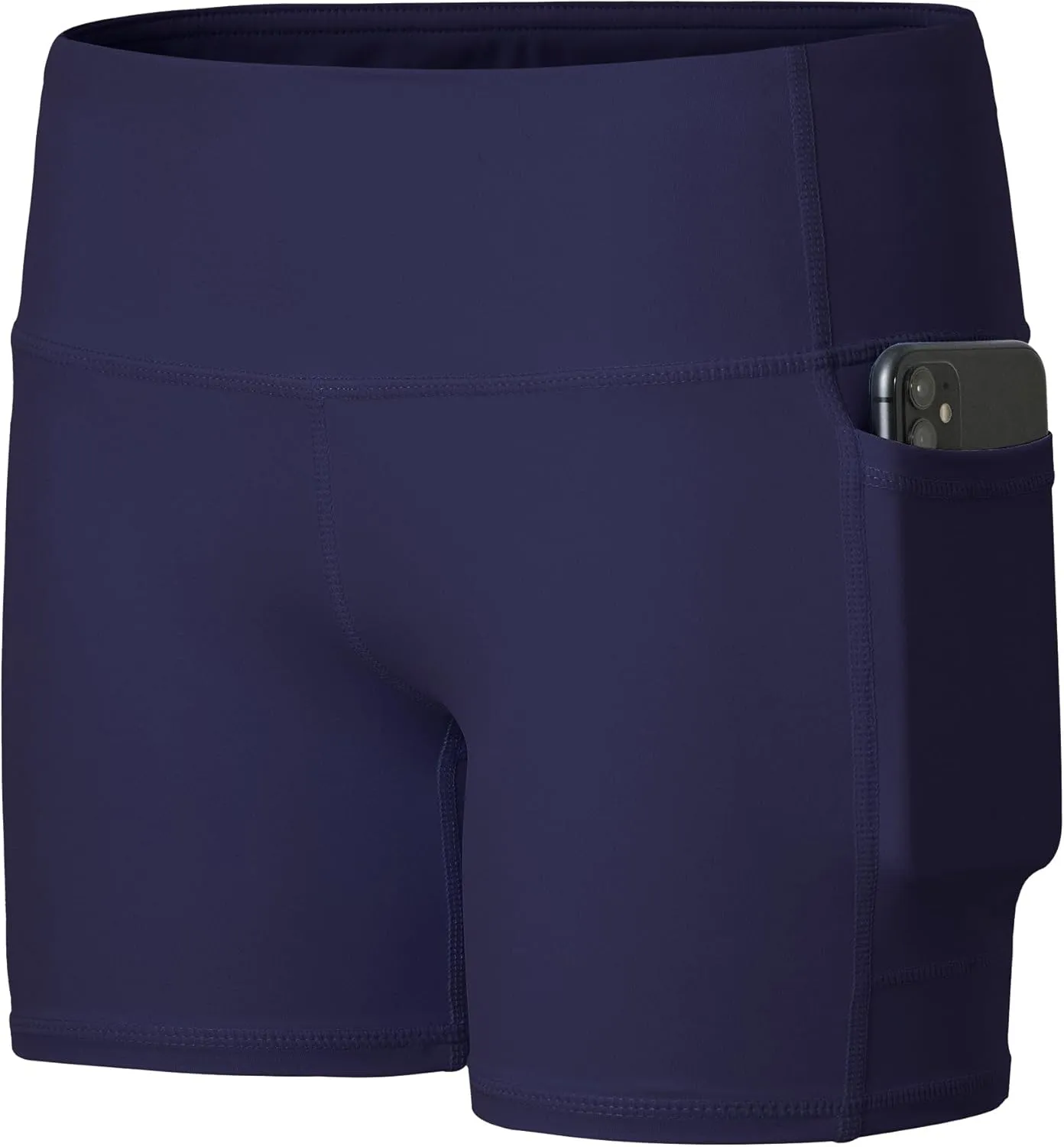 Willit Girls' 4" Volleyball Shorts Youth Spandex Biker Dance Yoga Athletic Shorts Kids Running with Pockets