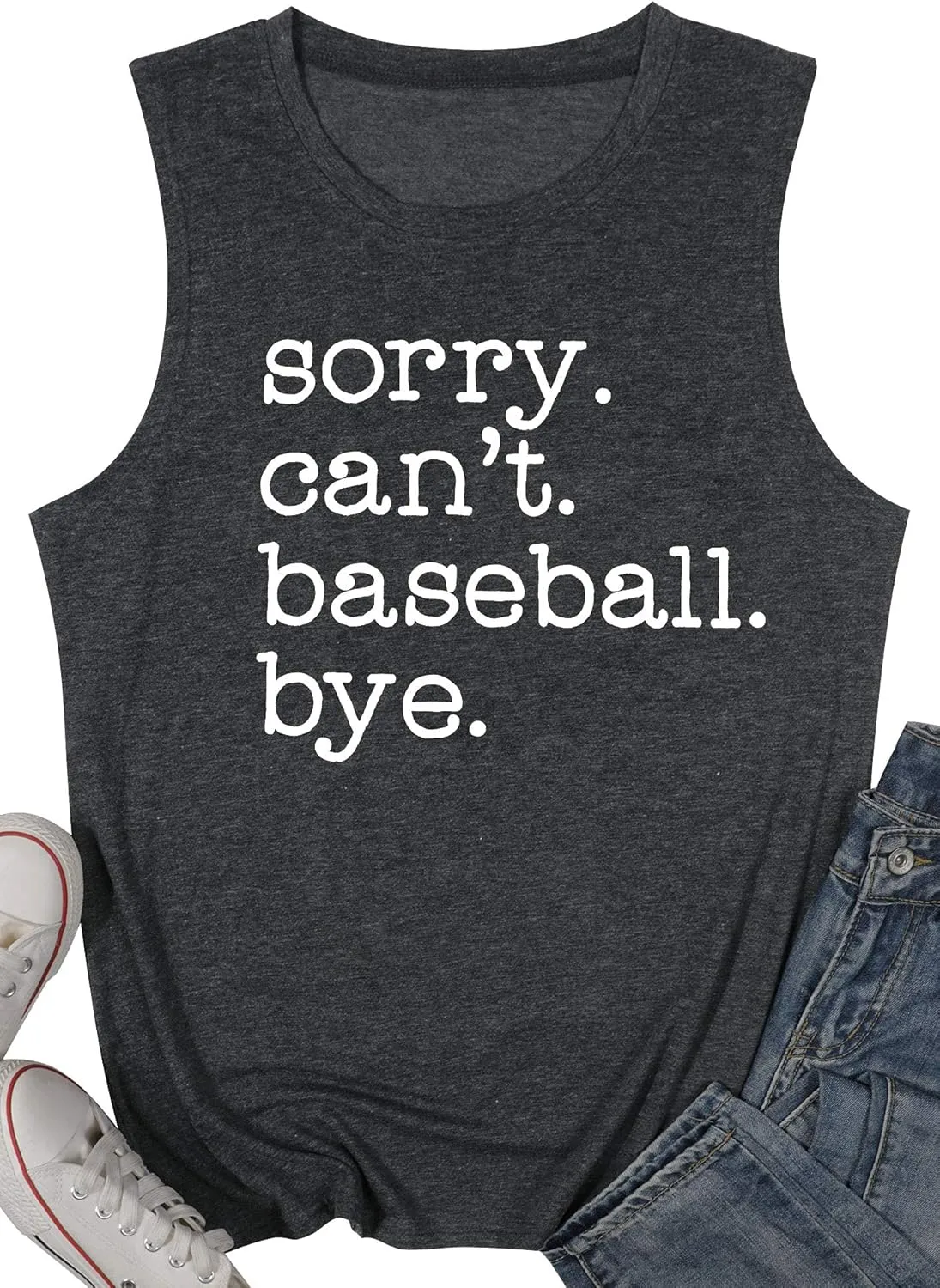 Women Baseball Tank Top Baseball Mom Shirt Casual Summer Baseball Sleeveless Muscle Tee Tops