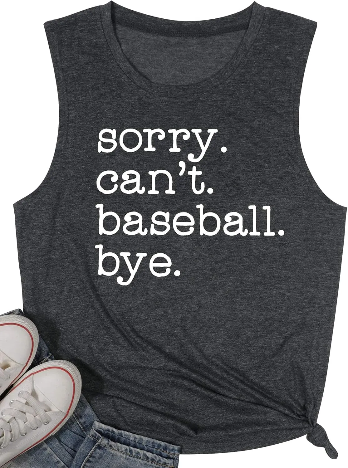 Women Baseball Tank Top Baseball Mom Shirt Casual Summer Baseball Sleeveless Muscle Tee Tops