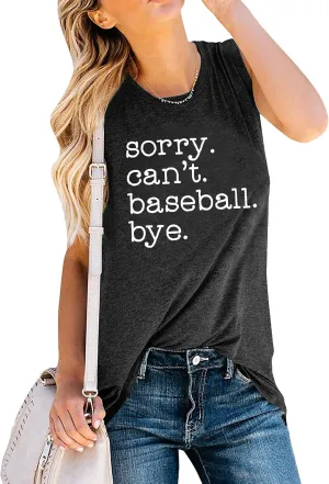Women Baseball Tank Top Baseball Mom Shirt Casual Summer Baseball Sleeveless Muscle Tee Tops