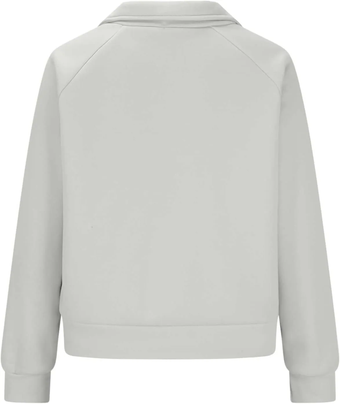 Women Half Zip Up Sweatshirts Trendy Long Sleeve Plain Pullover Fall Casual Oversized Tops Winter Comfort Clothes