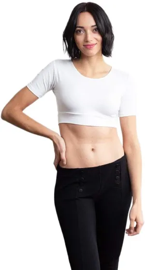 Women Tank Top Boyfriend Tee HALFTEE Half Sleeve Layering Crop Undershirt for Women & Teens XS-3X