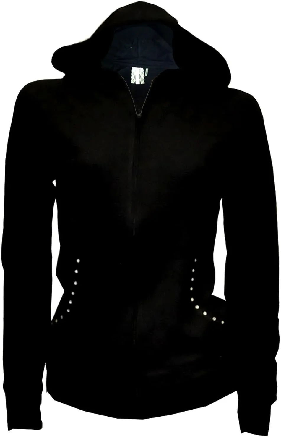 Women's Angel Wings Zip up Hoodie,Sweater,LADY Rhinestones Streetwear Oversized Jacket,Graphic Hoodie for Women