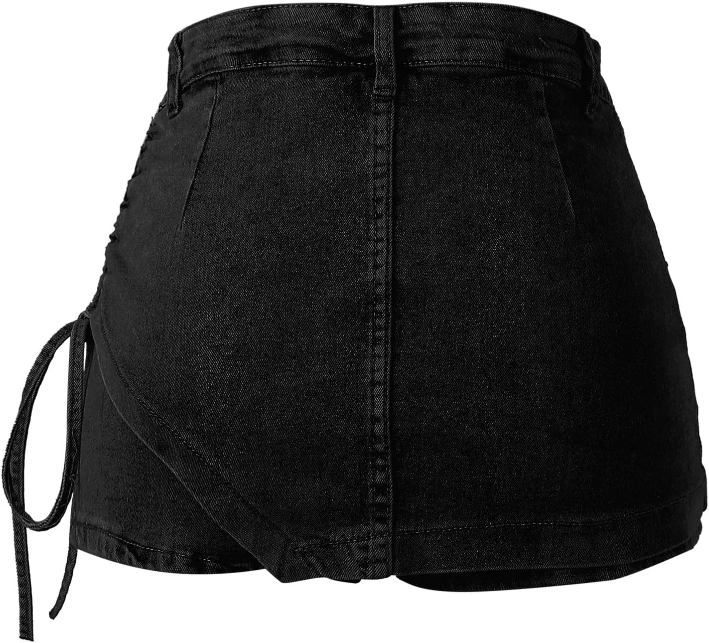 Women's Casual Shorts A Line Denim Shorts Wash Chic Slimming Skort Denim Skort Jean Skirt Summer Outfits 2024