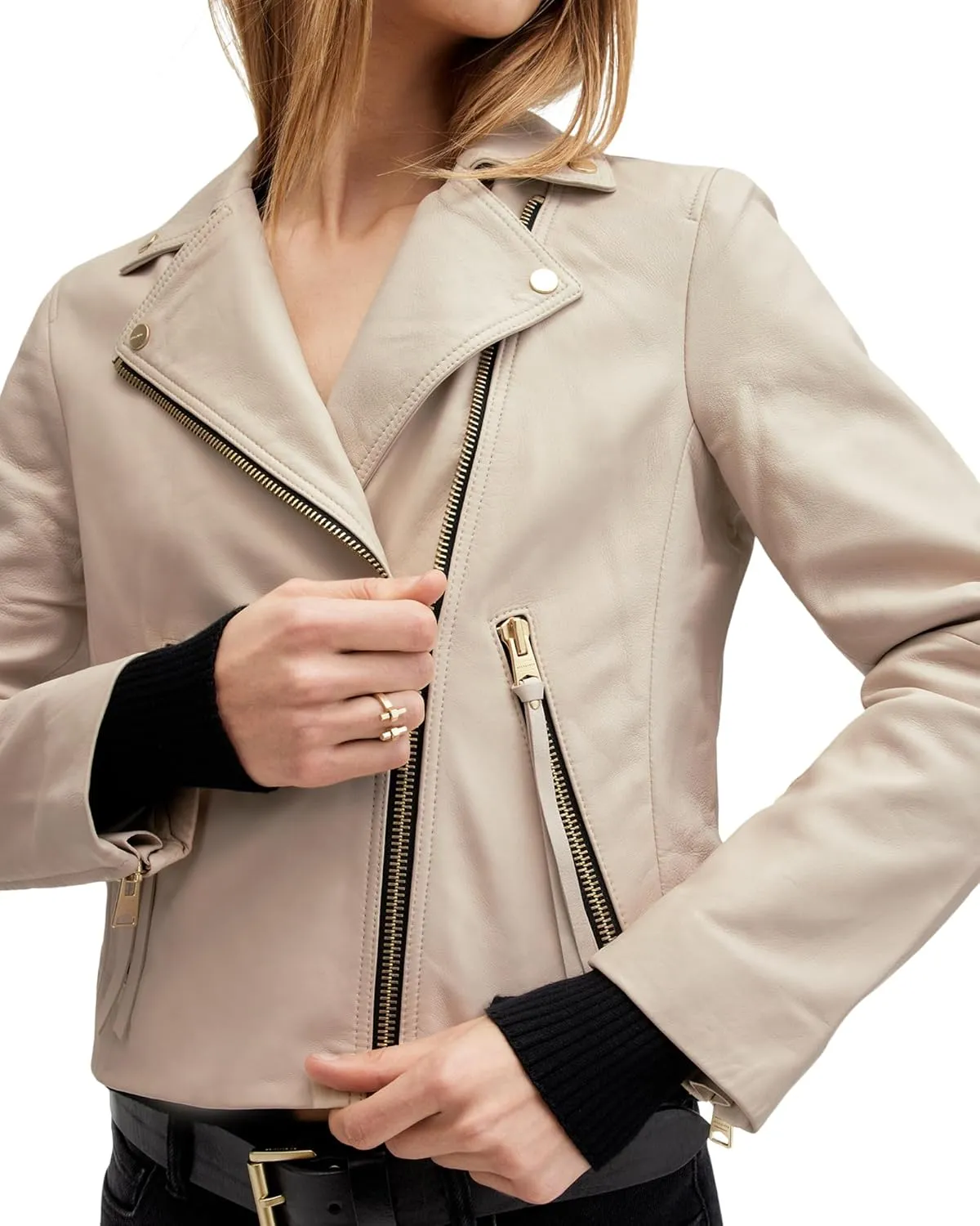 Women's Dalby Leather Biker Jacket