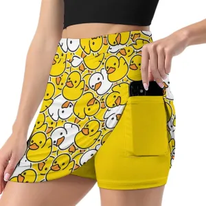 Women's Golf Skorts with Shorts Inner Pocket Tennis Skirts Athletic Skorts Running Workout Sports
