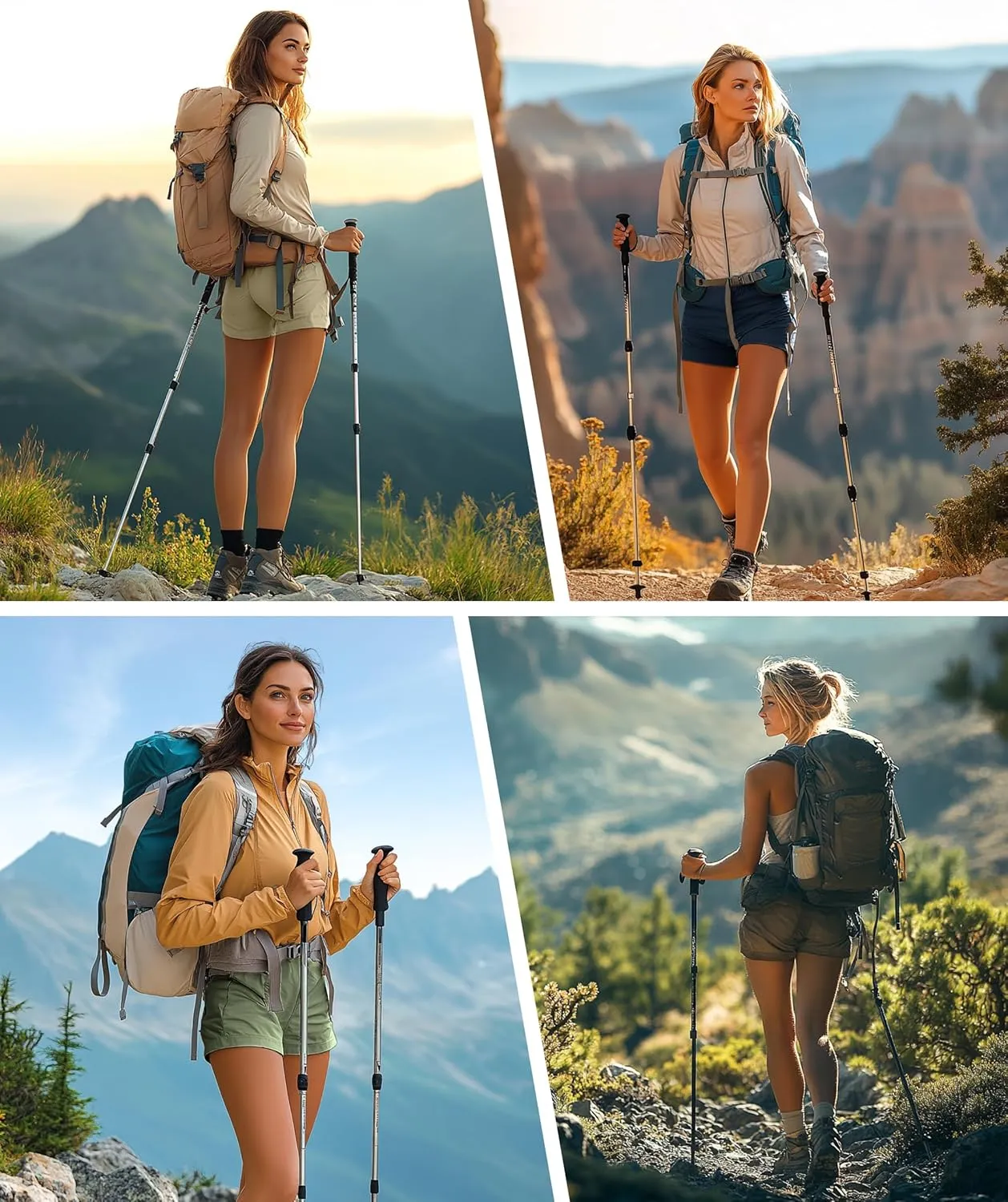 Women's Hiking Cargo Casual Shorts 6 inches Lightweight Quick Dry Athletic Shorts for Golf Workout Travel Summer 2025