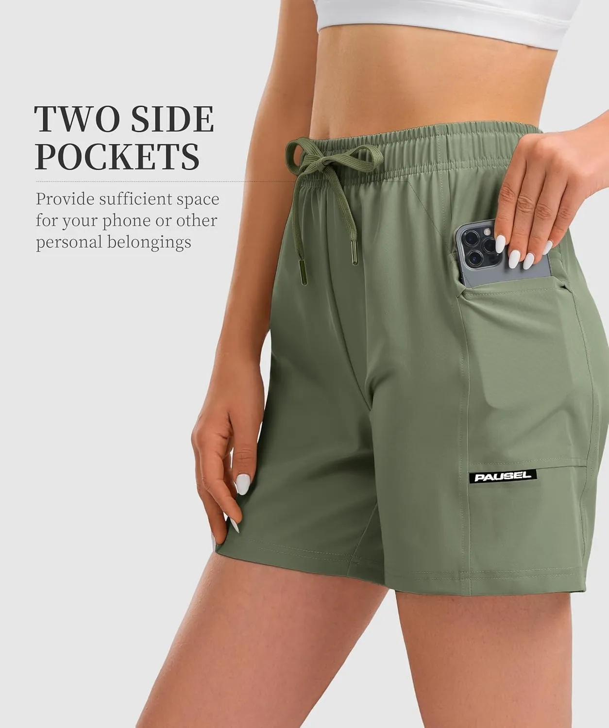 Women's Hiking Cargo Casual Shorts 6 inches Lightweight Quick Dry Athletic Shorts for Golf Workout Travel Summer 2025