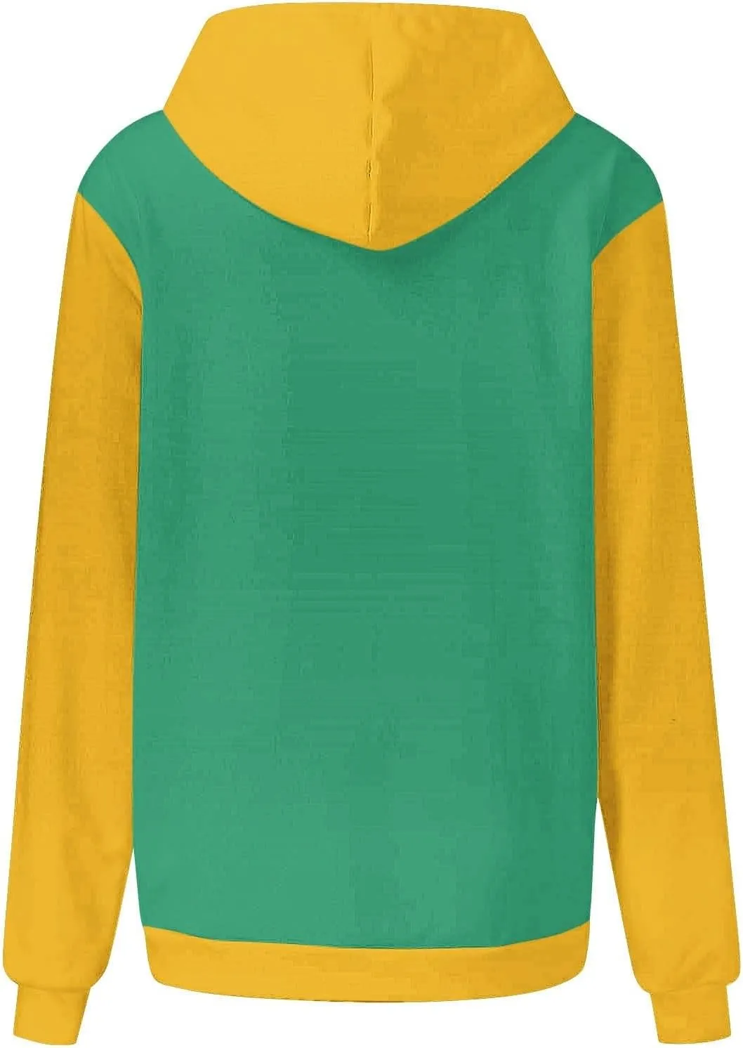 Women's Oversized Hoodies Fall Fashion Long Sleeve Hooded Sweatshirt Trendy Color Block Patchwork Y2k Pullover Tops