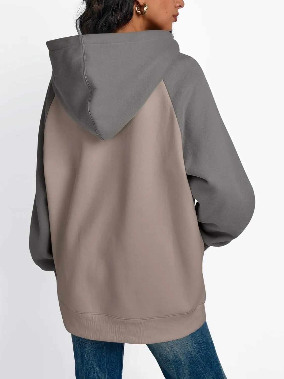 Womens Oversized Hoodies Fleece Casual Sweatshirts Basic Long Sleeve Sweaters Pullover 2024 Fall Winter Outfits