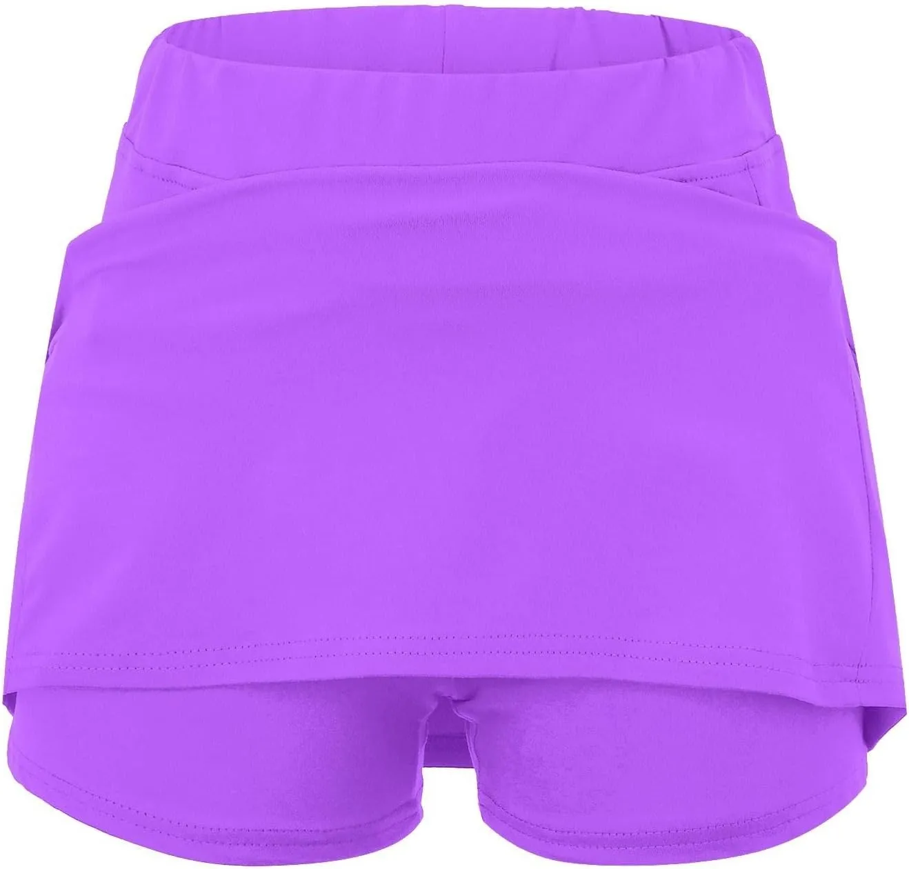 Womens Skorts with Pockets 2 in 1 Skorts Elastic High Waist Tummy Control Athletic Tennis Skirt Mini Short Skirts