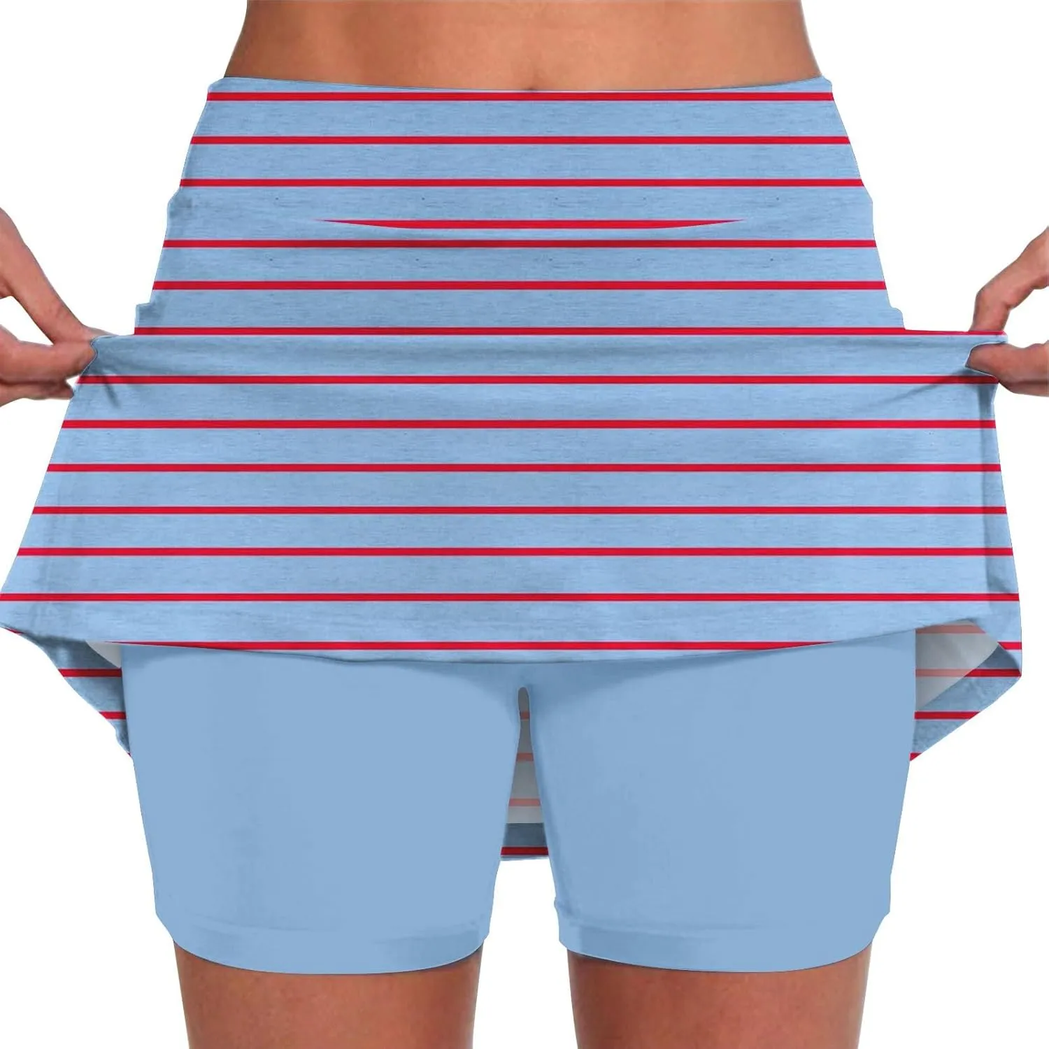 Womens Summer Tennis Skirts with Shorts Underneath, Pickleball, Athletic, Workout and Golf Skorts with Pockets