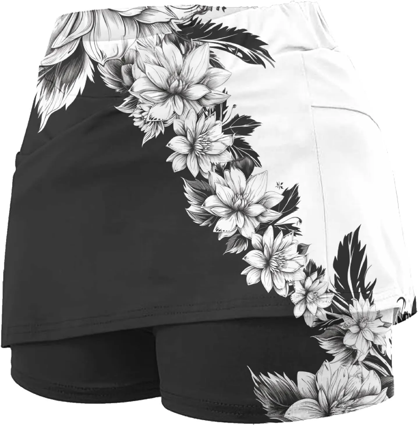 Womens Tennis Skort High Waisted Workout Athletic Skorts with Shorts Plus Size Running Casual Pickle Ball Mini Skirts