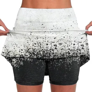 Womens Tennis Skort High Waisted Workout Athletic Skorts with Shorts Plus Size Running Casual Pickle Ball Mini Skirts