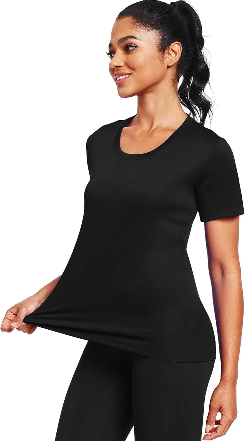 Workout Tops for Women Short Sleeve Athletic Shirts UPF 50  Sun Protection Quick Dry Running T Shirts