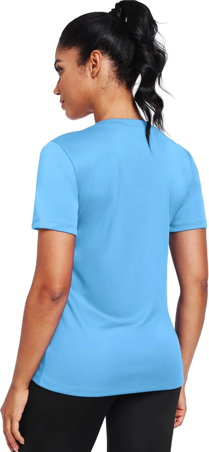 Workout Tops for Women Short Sleeve Athletic Shirts UPF 50  Sun Protection Quick Dry Running T Shirts