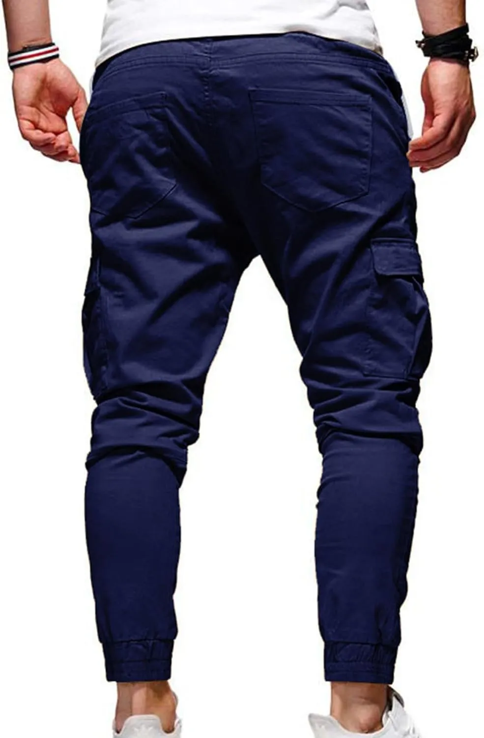 Xiaojmake Mens Casual Joggers Pants Y2K Chino Cargo Pants Outdoor Hiking Track Jogging Pants Stretchable Cotton Sweatpants