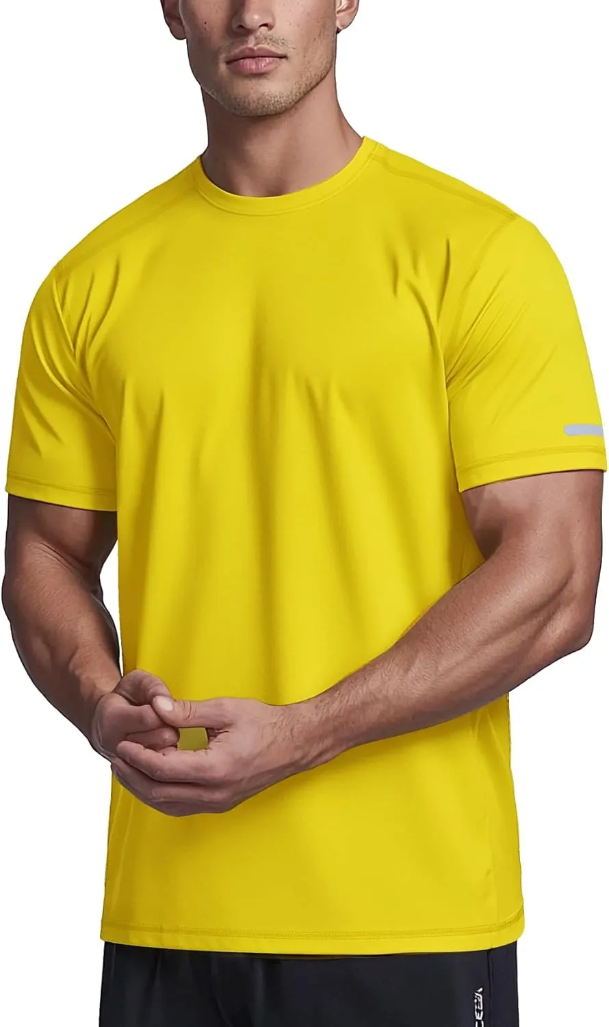 Zengjo Athletic Shirts for Men Short Sleeve Quick Dry Workout Running Gym Sport Exercise Tee Moisture Wicking